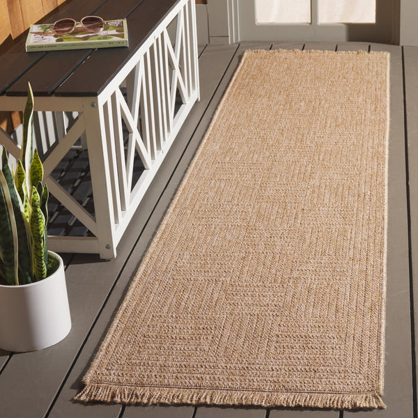Safavieh Retreat Elegant Indoor/Outdoor Rug – Exquisite Natural Hues, Durable & Easy To Clean For Any Space Natural 87% Polypropylene,13% Polyester Rte258b-9