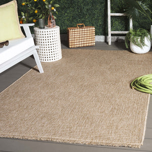 Safavieh Retreat Elegant Indoor/Outdoor Rug – Exquisite Natural Hues, Durable & Easy To Clean For Any Space Natural 87% Polypropylene,13% Polyester Rte258b-9