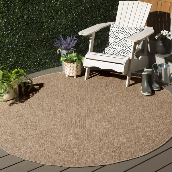 Safavieh Retreat Elegant Indoor/Outdoor Rug – Exquisite Natural Hues, Durable & Easy To Clean For Any Space Natural 87% Polypropylene,13% Polyester Rte258b-9