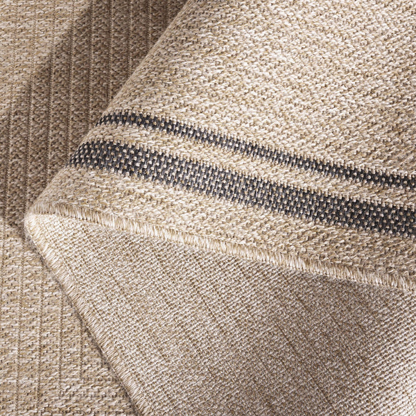 Safavieh Retreat Elegance Area Rug - Versatile Indoor/Outdoor Design For Ultimate Style And Comfort In Any Space Natural ,Black 87% Polypropylene,13% Polyester Rte260b-4