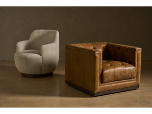 Universal Furniture Quinn Swivel Chair - Elegant Leather Upholstery, Timeless Design, Effortless Movement In Style  100% Leather U538503-1771-2-universal