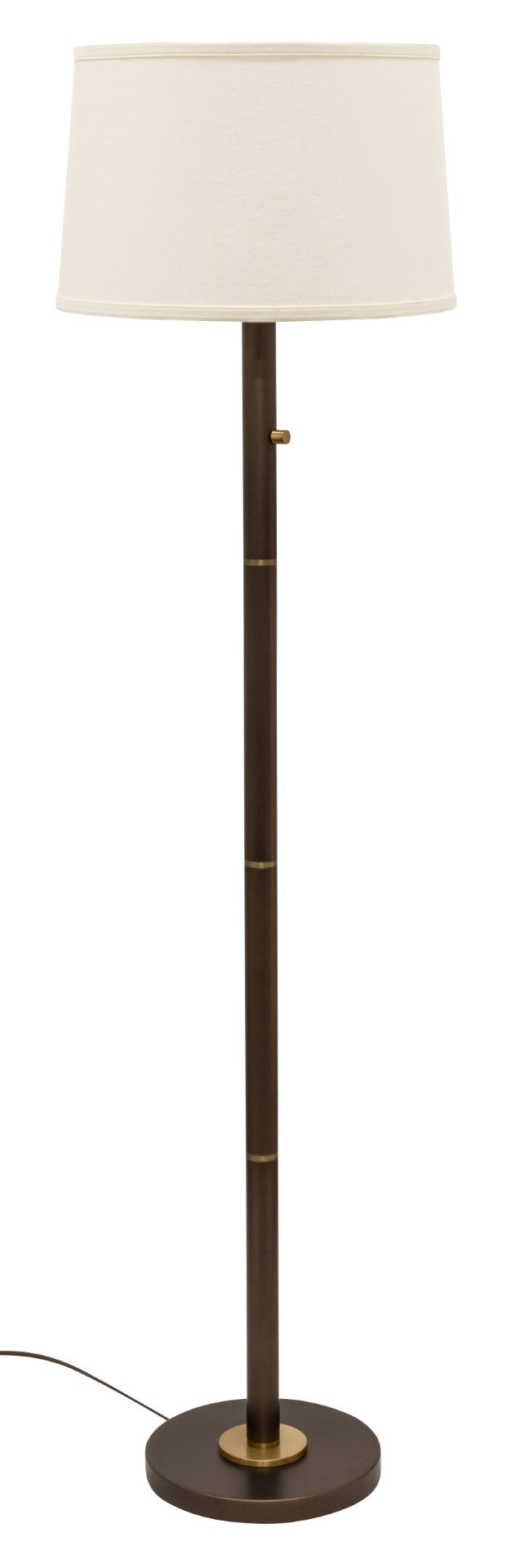 House Of Troy Rupert Three-way Floor Lamp: Stylish Chestnut Bronze With Elegant Weathered Brass Accents Chestnut Bronze Metal Ru703-chb