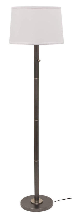 House Of Troy Rupert Elegant Three-way Floor Lamp With Satin Nickel Accents And Full Ranger Dimmer For Versatility Granite Metal Ru703-gt