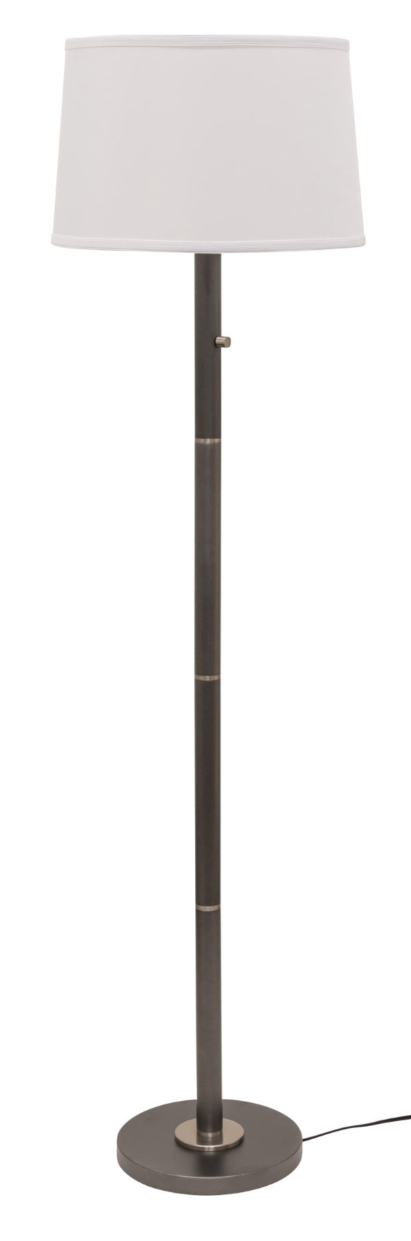 House Of Troy Rupert Elegant Three-way Floor Lamp With Satin Nickel Accents And Full Ranger Dimmer For Versatility Granite Metal Ru703-gt