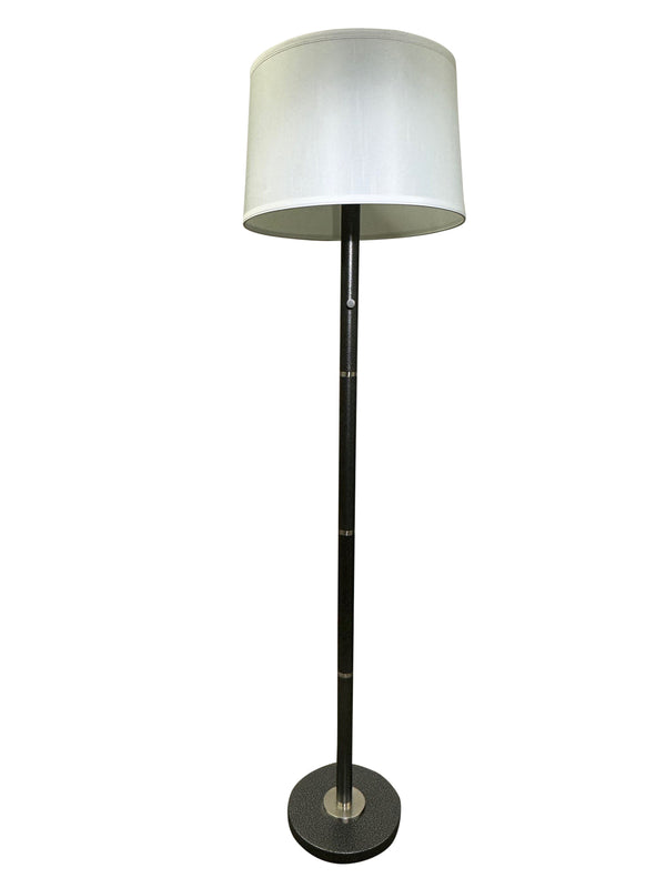 House Of Troy Rupert Elegant Three-way Floor Lamp With Satin Nickel Accents And Full Ranger Dimmer For Versatility Supreme Silver Metal Ru703-ss