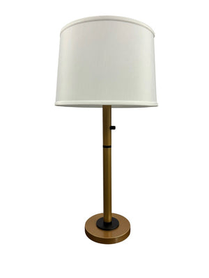 House of Troy Rupert Metal Table Lamp with Gold Finish Crystal Accents Dimmer and USB Charging Port Heritage Gold/Black RU750-HGBLK