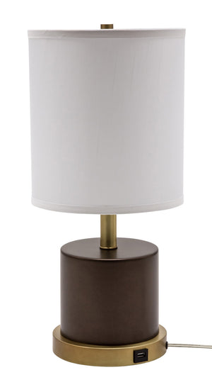House Of Troy Rupert Table Lamp With Stylish Satin Nickel Accents And Convenient Usb Port For Modern Living Spaces Chestnut Bronze Metal Ru752-chb