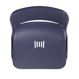 English Elm HERCULES Heavy-Duty Ergonomic Stack Chair for Classrooms - 661 lb Capacity, Ventilated Back Design True Navy Plastic/Black Frame RUT-16-PDR-NAVY-GG