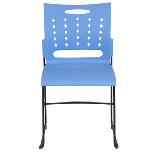 English Elm HERCULES High-Capacity Stack Chair with Air-Vent Back, Ergonomic Design for Commercial Use Blue RUT-2-BL-GG