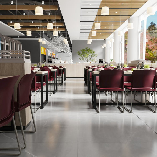 English Elm HERCULES 880 lb. Capacity Contoured Stack Chair - Ergonomic Design for Office, Event & Cafeteria Use Burgundy RUT-238A-BY-GG