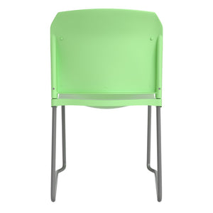 English Elm HERCULES 880 lb. Capacity Contoured Stack Chair - Ergonomic Design for Office, Event & Cafeteria Use Green RUT-238A-GN-GG