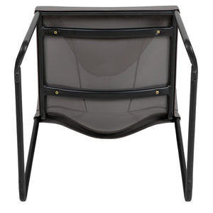 English Elm HERCULES 880 lb. Capacity Contoured Stack Chair - Ergonomic Design for Office, Event & Cafeteria Use Gray RUT-238A-GY-GG