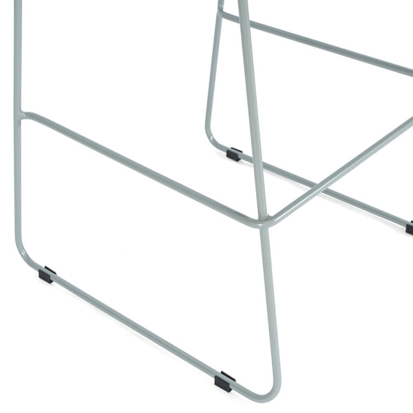 English Elm HERCULES Stackable Bar Stool with Ventilated Backrest for Comfort in Cafes and Event Spaces Navy Plastic/Gray Frame RUT-498A-BS-NV-GG