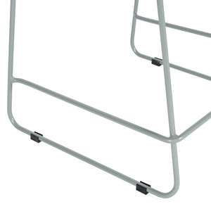 English Elm HERCULES Stackable Counter Stool with Airflow Back, Durable Sled Base for Comfort & Space-Saving Design Navy Plastic/Gray Frame RUT-498A-CS-NV-GG