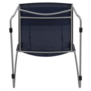 English Elm HERCULES 661 lb. Capacity Stack Chair with Air-Vent Back, Durable Design for High-Use Environments Navy RUT-498A-NY-GG