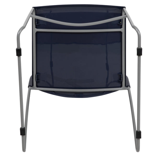 English Elm HERCULES 661 lb. Capacity Stack Chair with Air-Vent Back, Durable Design for High-Use Environments Navy RUT-498A-NY-GG
