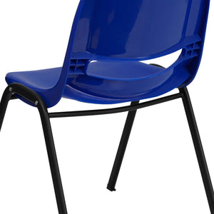 English Elm HERCULES Ergonomic Shell Stack Chair with 880 lb Capacity for Comfortable, Durable Seating Solutions Blue RUT-EO1-BL-GG