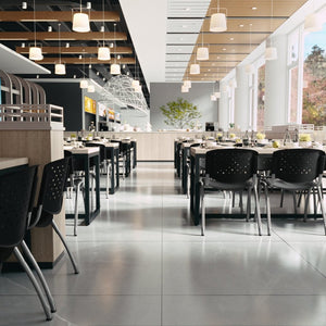 English Elm HERCULES Heavy-Duty Stack Chair for Commercial Use - Durable, Comfortable, and Space-Saving Design Black RUT-F01A-BK-GG