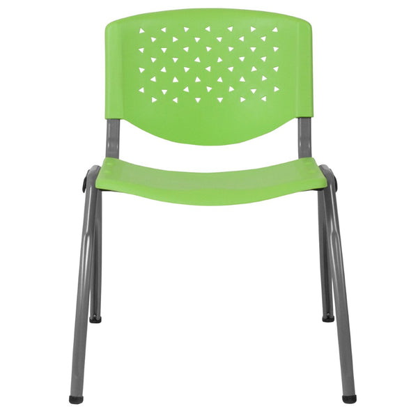 English Elm HERCULES Heavy-Duty Stack Chair for Commercial Use - Durable, Comfortable, and Space-Saving Design Green RUT-F01A-GN-GG