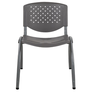 English Elm HERCULES Heavy-Duty Stack Chair for Commercial Use - Durable, Comfortable, and Space-Saving Design Gray RUT-F01A-GY-GG