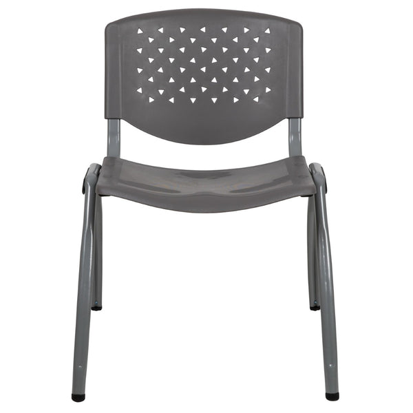 English Elm HERCULES Heavy-Duty Stack Chair for Commercial Use - Durable, Comfortable, and Space-Saving Design Gray RUT-F01A-GY-GG