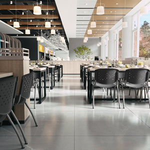 English Elm HERCULES Heavy-Duty Stack Chair for Commercial Use - Durable, Comfortable, and Space-Saving Design Gray RUT-F01A-GY-GG