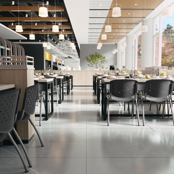 English Elm HERCULES Heavy-Duty Stack Chair for Commercial Use - Durable, Comfortable, and Space-Saving Design Gray RUT-F01A-GY-GG