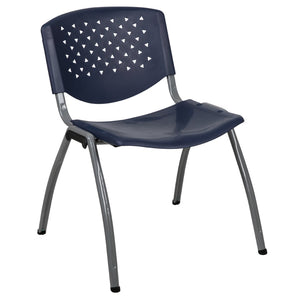 English Elm HERCULES Heavy-Duty Stack Chair for Commercial Use - Durable, Comfortable, and Space-Saving Design Navy RUT-F01A-NY-GG