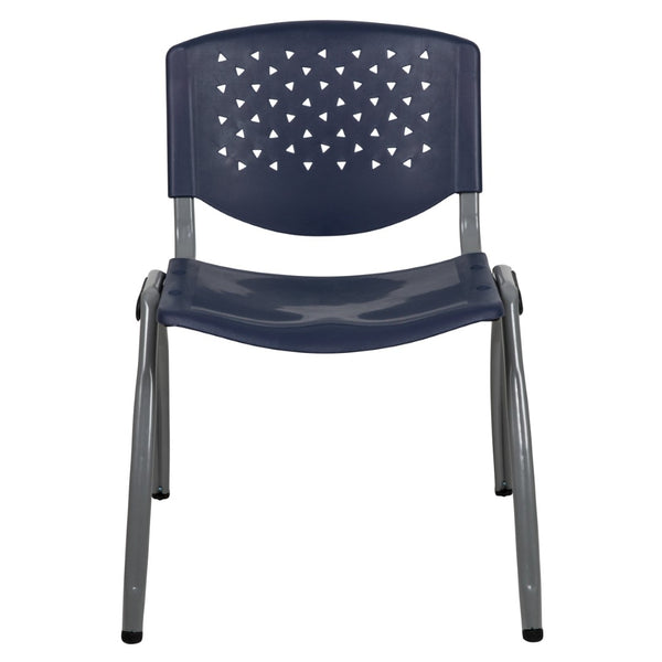 English Elm HERCULES Heavy-Duty Stack Chair for Commercial Use - Durable, Comfortable, and Space-Saving Design Navy RUT-F01A-NY-GG