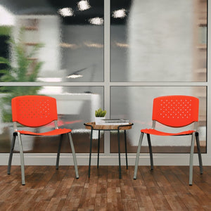 English Elm HERCULES Heavy-Duty Stack Chair for Commercial Use - Durable, Comfortable, and Space-Saving Design Orange RUT-F01A-OR-GG