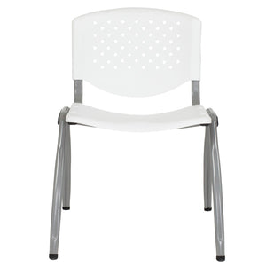 English Elm HERCULES Heavy-Duty Stack Chair for Commercial Use - Durable, Comfortable, and Space-Saving Design White RUT-F01A-WH-GG