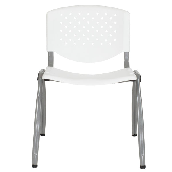 English Elm HERCULES Heavy-Duty Stack Chair for Commercial Use - Durable, Comfortable, and Space-Saving Design White RUT-F01A-WH-GG