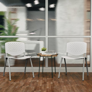 English Elm HERCULES Heavy-Duty Stack Chair for Commercial Use - Durable, Comfortable, and Space-Saving Design White RUT-F01A-WH-GG