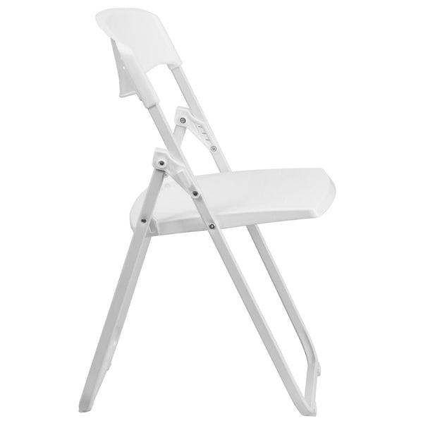 English Elm 2 Pack HERCULES Series Durable Folding Chairs for Events, High Capacity, Ergonomic Comfort & Storage White 2-RUT-I-WHITE-GG