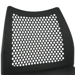 English Elm HERCULES Stack Chair with Air-Vent Back and Ergonomic Design for Comfortable, Durable Seating Solutions Black Plastic/Black Frame RUT-NC498-BK-GG