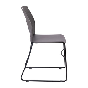 English Elm HERCULES Series Commercial Grade 660 lb Capacity Stack Chair with Comfort Design & Space-Saving Features Gray RUT-NC499A-GY-GG