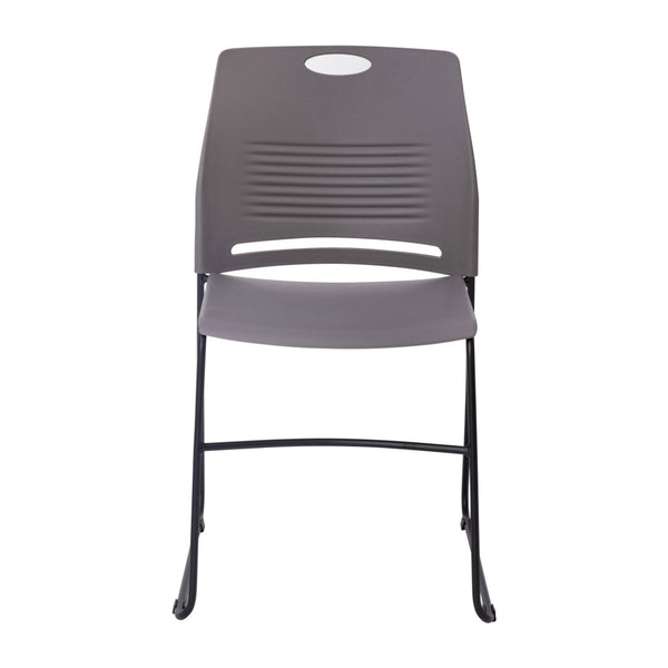 English Elm HERCULES Series Commercial Grade 660 lb Capacity Stack Chair with Comfort Design & Space-Saving Features Gray RUT-NC499A-GY-GG