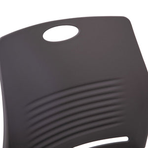 English Elm HERCULES Series Commercial Grade 660 lb Capacity Stack Chair with Comfort Design & Space-Saving Features Gray RUT-NC499A-GY-GG