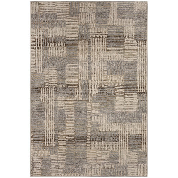 Trans Ocean Liora Manne Riviera Lines Area Rug - Contemporary Geometric Design For Indoor/Outdoor Spaces Natural Polypropylene Rvar8684512