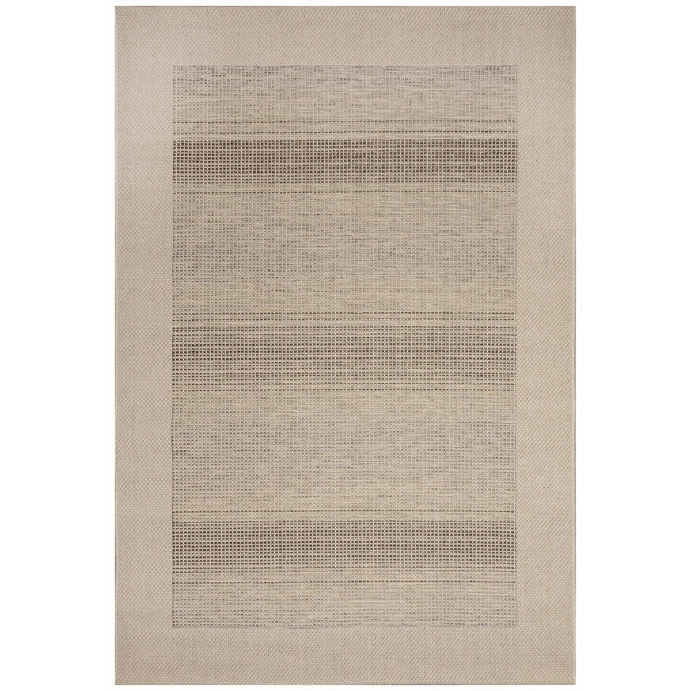 Trans Ocean Liora Manne Riviera Border Area Rug - Stylish Indoor/Outdoor Textured Weave For Any Decor Natural Polypropylene Rva80685812