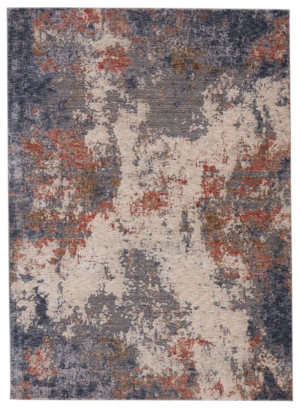 Jaipur Living Jaipur Living Raveen Abstract Distressed Polyester Area Rug Vintage Carved Texture 7'6"X9'6" RUG148416
