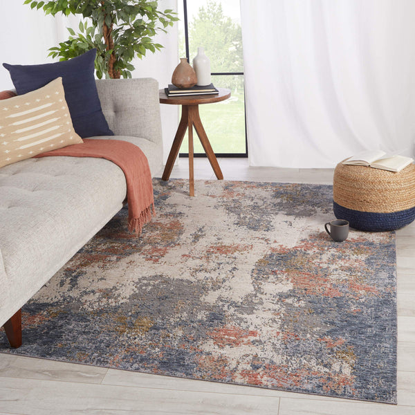 Jaipur Living Jaipur Living Raveen Abstract Distressed Polyester Area Rug Vintage Carved Texture 7'6"X9'6" RUG148416