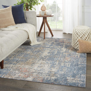 Jaipur Living Jaipur Living Temecula Distressed Abstract Polyester Area Rug Bohemian Carved Pile 7'6"X9'6" RUG148741