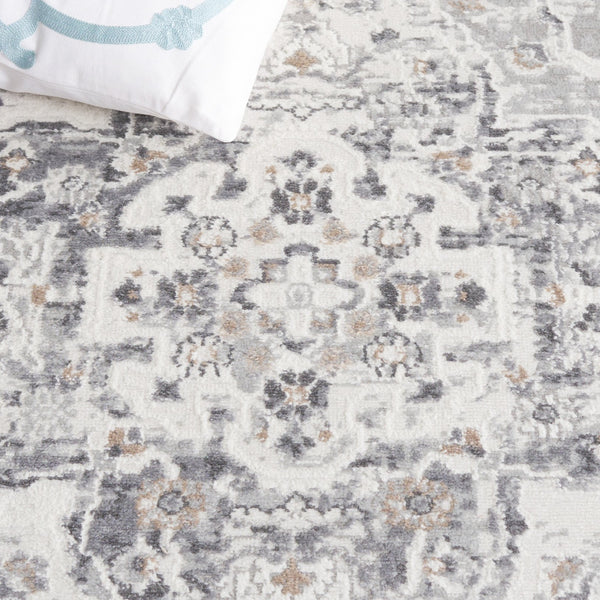 Safavieh Riverfront Ivory Grey Area Rug - Timeless Elegance For Any Room, Durable Power-loomed Design Ivory ,Grey 70% Polypropylene,30% Polyester Rvf136f-28