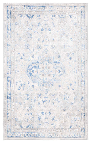 Safavieh Riverfront Ivory Grey Area Rug - Timeless Elegance For Any Room, Durable Power-loomed Design Ivory ,Blue 70% Polypropylene,30% Polyester Rvf136m-5