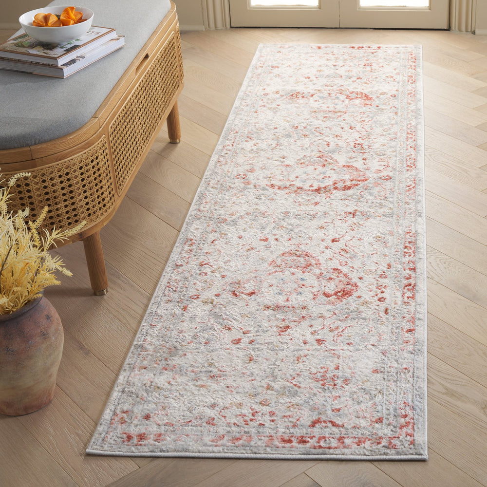 Safavieh Riverfront Ivory Grey Area Rug - Timeless Elegance For Any Room, Durable Power-loomed Design Ivory ,Rust 70% Polypropylene,30% Polyester Rvf136p-6