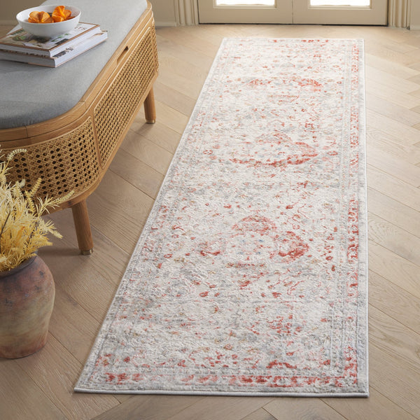Safavieh Riverfront Ivory Grey Area Rug - Timeless Elegance For Any Room, Durable Power-loomed Design Ivory ,Rust 70% Polypropylene,30% Polyester Rvf136p-6