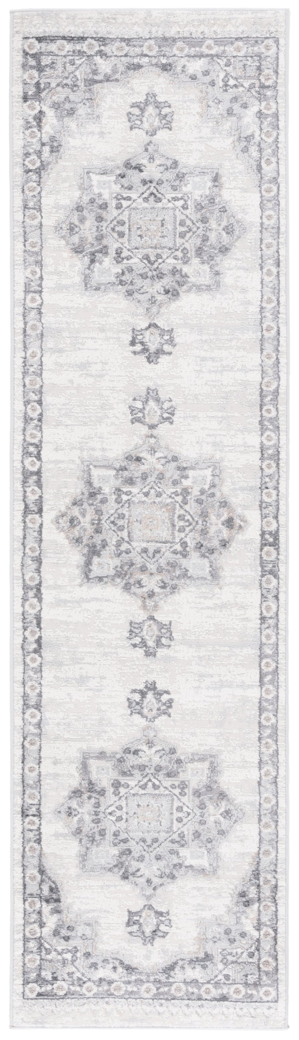 Safavieh Riverfront Area Rug: Luxurious Power-loomed Design In Timeless Colors For Elegant Home Decor Ivory ,Grey 70% Polypropylene,30% Polyester Rvf138f-5