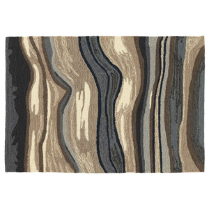 Trans Ocean Liora Manne Ravella Ipanema Indoor/Outdoor Rug - Coastal Contemporary Design For Any Space Blue Polypropylene,Acrylic Rvl23228503