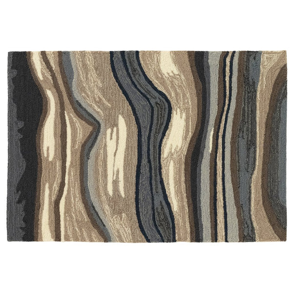 Trans Ocean Liora Manne Ravella Ipanema Indoor/Outdoor Rug - Coastal Contemporary Design For Any Space Blue Polypropylene,Acrylic Rvl23228503